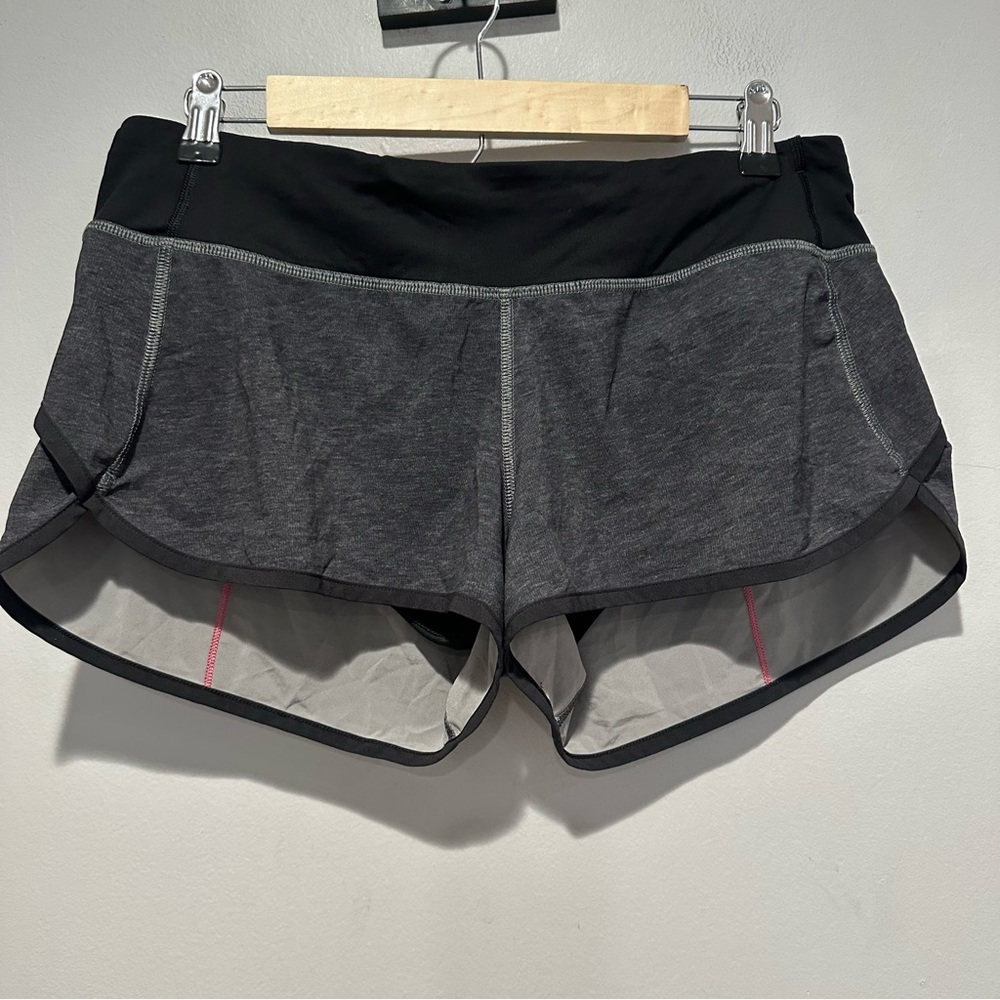 Lululemon Speed Up Shorts Gray Pink Size 8